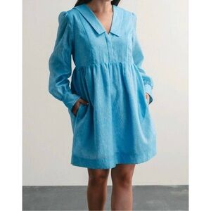 DARLING AVENUE BLUE MINI DRESS SIZE S NWT